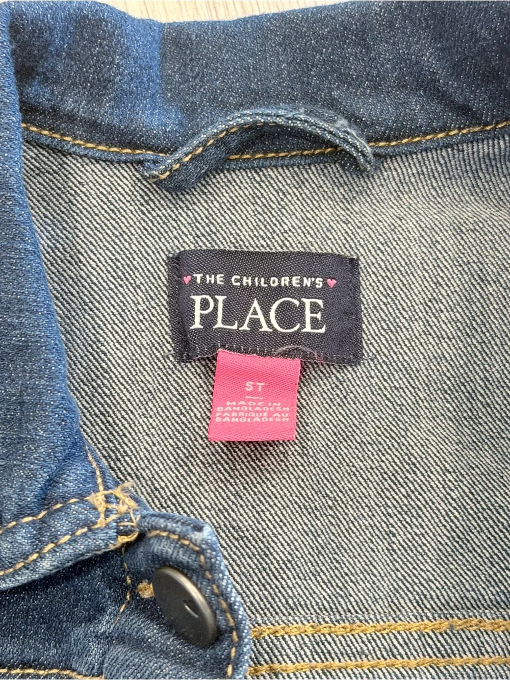 The Children's Place Indigo Blue Denim Jacket for Kids - (5)